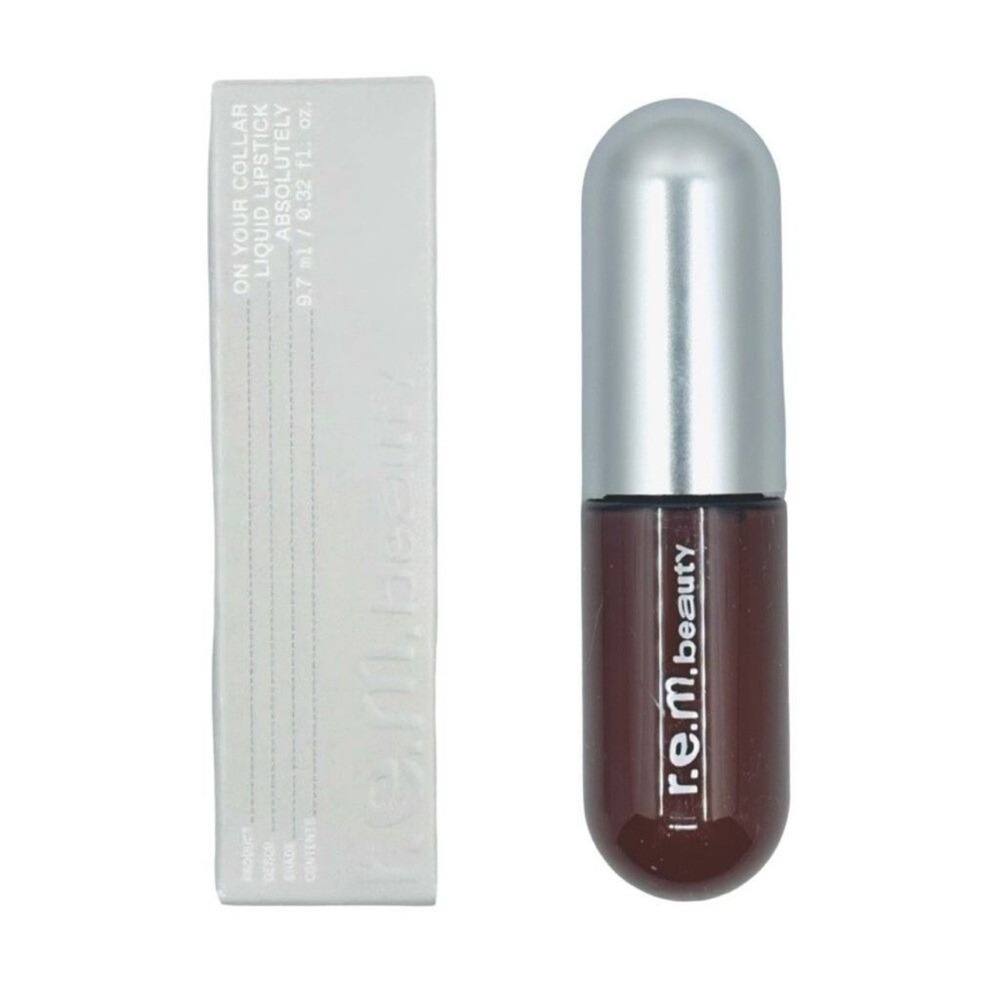 r.e.m. beauty On Your Collar Liquid Lipstick Absolutely Deep Mahogany Matte